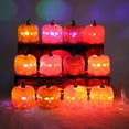 thumbnail image 4 of OAVQHLG3B 12 pcs Halloweeen Decorations Lighted Pumpkin Shadow Box, Jack-o-Lantern, Durable Night Light Tabletop Décor for Indoor Home Windowsill Kitchen, 4 of 4