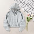 thumbnail image 2 of Sudadera con capucha con cordón y capucha para mujer, suave y duradera M, 2 of 8