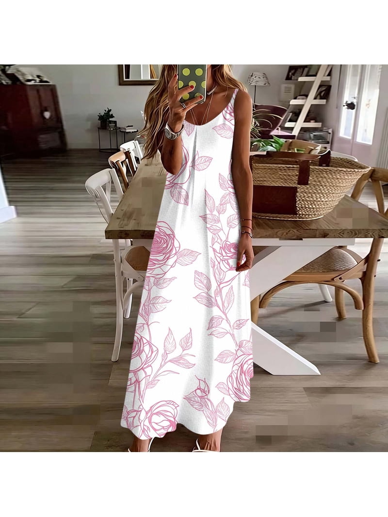 ladies a line summer dresses SELINK Womens A-Line Flowy Pleated Casual Short Sleeve Square Neck Western Aztec Beige-S at Amazon Women's Clothing store our womens clothing covers a wide range of styles and models Stamzod Floral Dress for Women