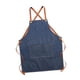 thumbnail image 2 of Delantal de chef, delantal de cocina para hombres, mujeres y niños, delantal de lona con correa ajustable de mezclilla Delantal para niños, 2 of 9