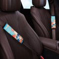 thumbnail image 3 of Chririnla Palm Tree Pattern Seat Belt Covers 2 Pack, Car Seat Belt Pads Polyester Non-Slip Premium for Auto Cars Truck, 3 of 8