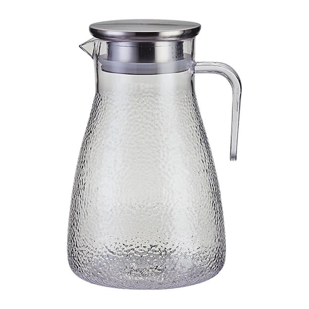 Jarra de agua, botella de agua fría con asa, tetera gruesa, jarra de agua para el hogar, jarra de agua para agua de limón, leche, té helado