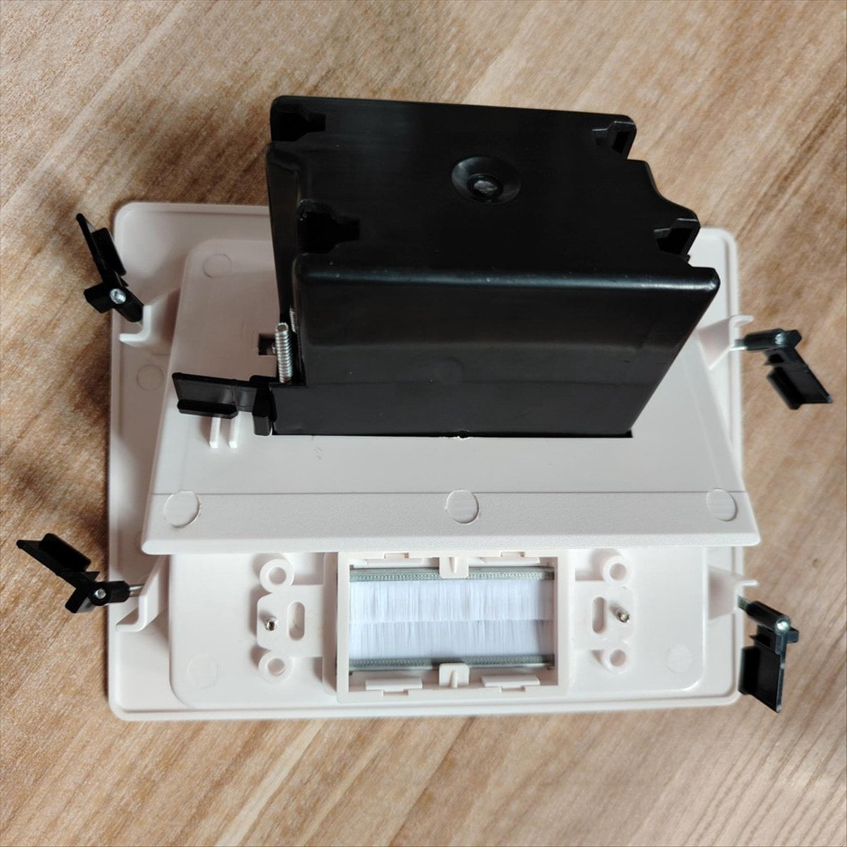 Recessed Outlet Box in Wall Cable Management Kit 15A 125V Hide TV Power Cables & Low Voltage Wires Behind the Wall