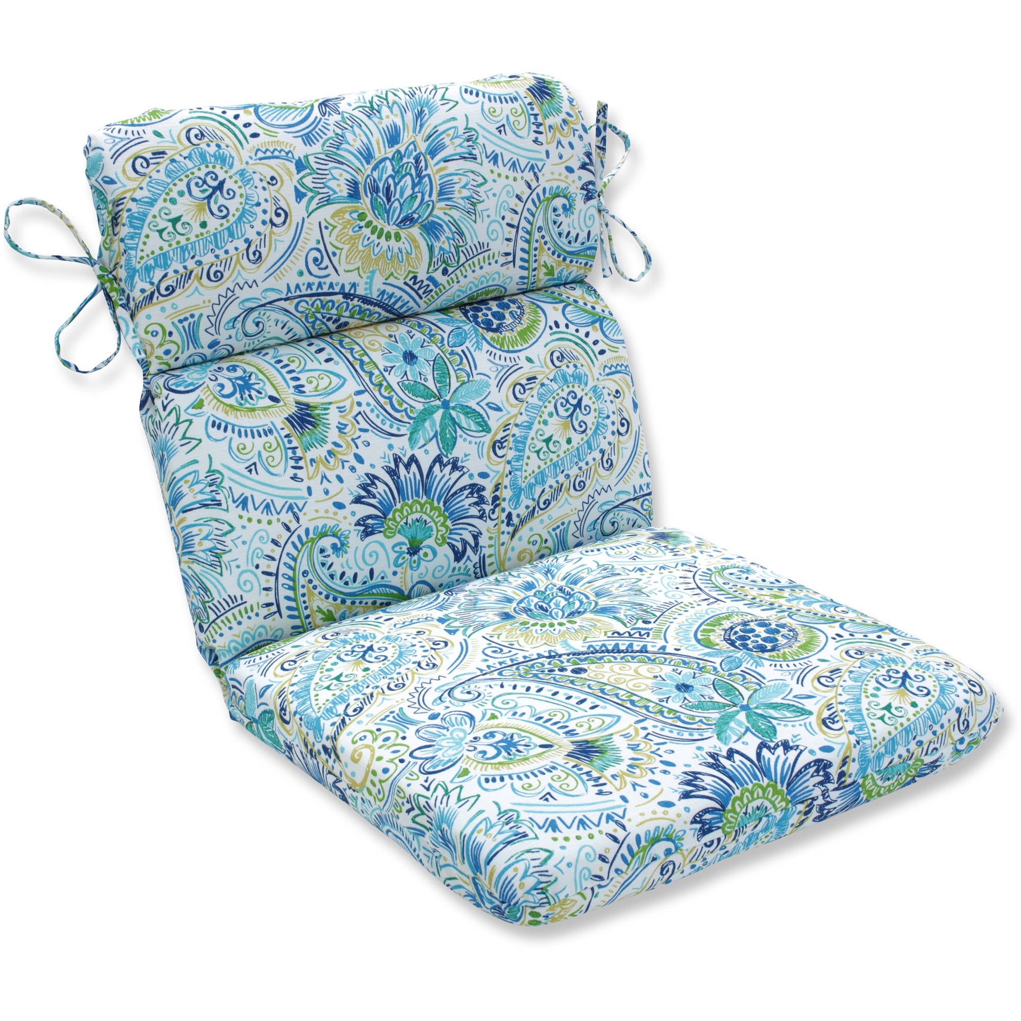 Pillow Perfect Outdoor/Indoor Gilford Baltic Rounded Corners Chair