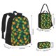 thumbnail image 2 of Disketp Pineapples with Palm Leaves Mochila Estampada de Gran Capacidad con Lonchera y Estuche, Set de 3 Piezas para Estudiantes, 2 of 7