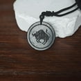 thumbnail image 6 of Zodiac Shungite Pendant Necklace - Natural Healing Stone with Engraved Constellation Symbol for Astrology Lovers (Taurus), 6 of 8