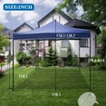 thumbnail image 2 of YRLLENSDAN Pop Up Canopy 10x10 Pop Up Canopy Tent for Outside Party Tent Ez Up Canopy Sun Shade Wedding Instant Folding Protable Pop Up tents and Canopies Outdoor Gazebo with Backpack Bag (Blue), 2 of 7