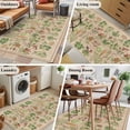 thumbnail image 5 of 3'x5' Area Rugs, Rustic Vegetable Garden Indoor Outdoor Area Rug for Living Room Bedroom, Vintage Farmhouse Plants Beige Washable Bathroom Rugs Kitchen Floor Carpet Mats Home Decor Aesthetic, 5 of 8