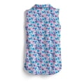 thumbnail image 4 of SCALES Wild Flowers Womens Sleeveless Polo Light Pink, Small, 4 of 8