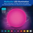 thumbnail image 4 of (4 pack) Merkury Innovations 23.6 in Inflatable LED Beach Ball, Multicolor, Remote-Controlled, 1 pack, 4 of 8