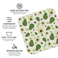 thumbnail image 3 of Kdxio Green Avocado Funny Coasters,4 Pcs Leather Coasters,Housewarming Gifts,Protect Furniture from Water Marks Scratch and Damage, 3 of 8