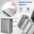 thumbnail image 3 of 16 Gallon Stainless Steel Foot Pedal Trash Can,Rectangular Removable Inner Buckets Dual Compartment Recycling Large Capacity 60 Liter (30Lx2) Kitchen Garbage Can with Soft Close Li, 3 of 7