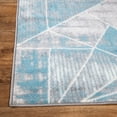 thumbnail image 6 of Geometric Modern 2'x7' Blue Runner Rug, 6 of 7