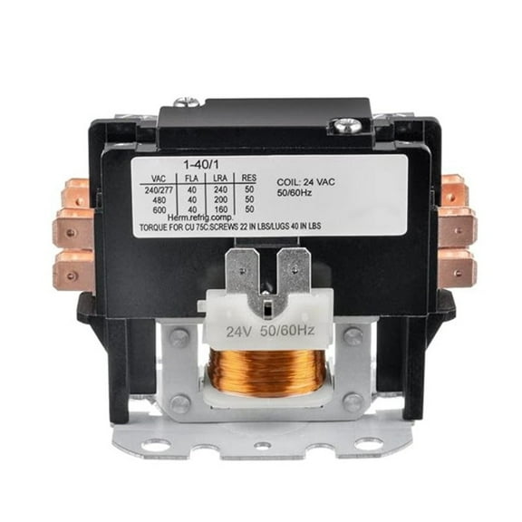 Air Conditioner Contactor 1 Pole Contactor Easy Installation Fla 40 Amp