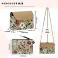 thumbnail image 7 of Pzuqiu Floral Print Women's Leather Crossbody Bag Trendy Craftsmanship Small Leather Crossbody Bags for Women Soft Compact with Chain Strap Lightness for Teen Girls-Women, 7 of 7