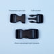 thumbnail image 3 of Sonducket Correa de pecho Cuerda Mano de obra fina Bolsa de larga duración Hebilla de seguridad Correas de hombro de alta resistencia Ropa, zapatos y accesorios Miscelánea Gris Sonducket AP019080-07, 3 of 6