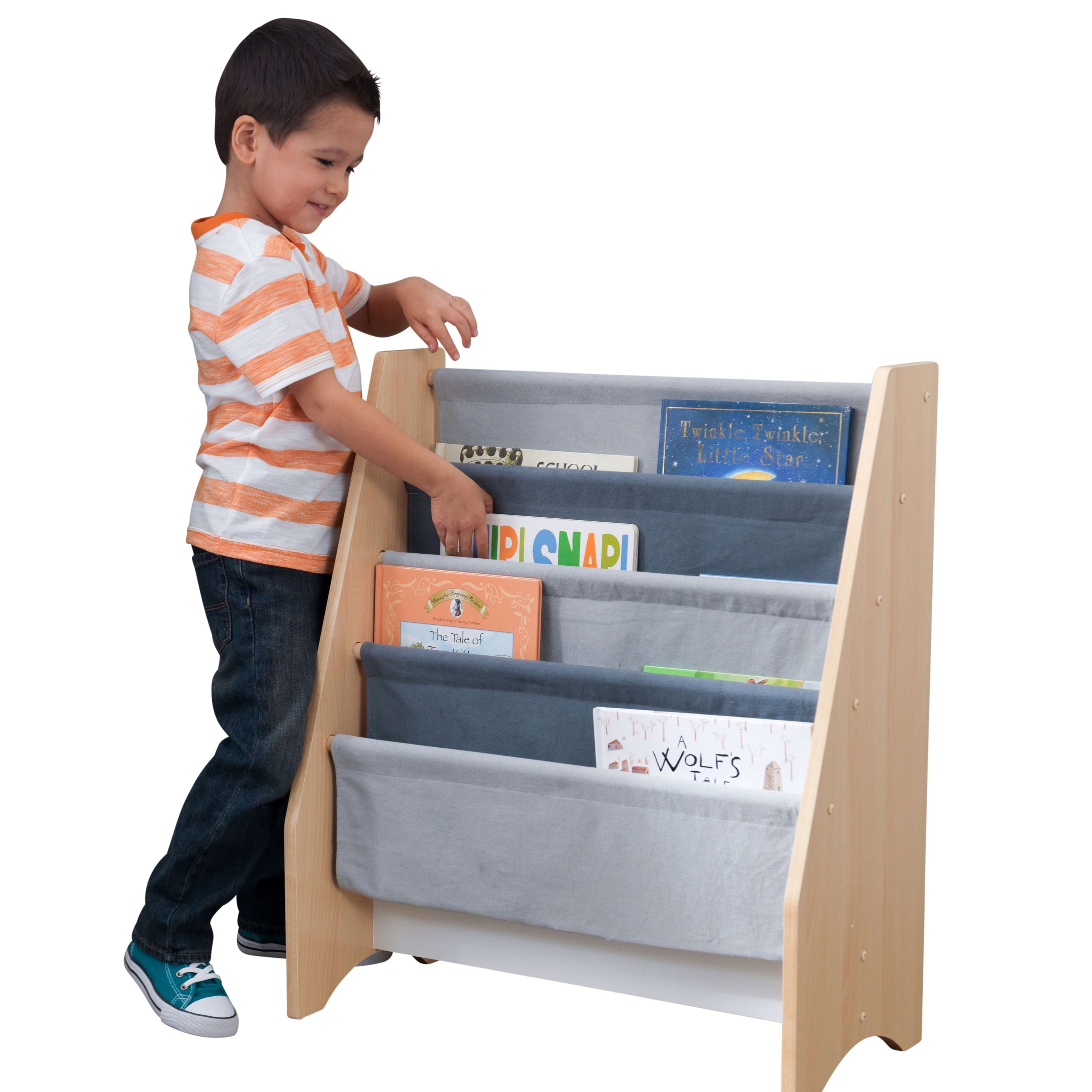KidKraft Sling Bookshelf Primary & Natural