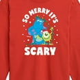 thumbnail image 3 of Monsters Inc - So Merry Its Scary - Toddler And Youth Long Sleeve Graphic T-Shirt, 3 of 5