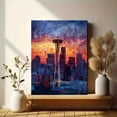 thumbnail image 6 of Medieval Street Reflections Canvas Print, Wall Art for Living Room Bedroom Hallway Dining Room Study Kitchen Hotel, 6 of 8