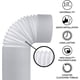 thumbnail image 5 of Manguera de escape portátil para aire acondicionado, diámetro de 5 pulgadas, largo de 59 pulgadas, tubo flexible universal en sentido antihorario, 5 of 6