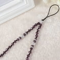 thumbnail image 5 of MLINS  Phone Lanyard Wrist Purple Beaded Keychain Pendant Strap Lanyards Violet, 5 of 8