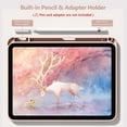 thumbnail image 3 of Compatible with iPad (A16) 11th Generation Case 11 Inch 2025, for iPad 10th Generation 10.9 Inch 2022 with Pencil Holder, Trifold Stand Protective Clear Back Shell, Auto Wake/Sleep, Rose Pink, 3 of 16
