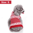 thumbnail image 2 of Christmas Dog Sweaters for Small Medium Dogs, Thick Knitted Fleece Xmas Holiday Festive Winter Warm Dog Hoodie Cute Puppy Dog Clothes Coat Costume - red, 2 of 7