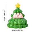 thumbnail image 4 of HCTSHG Christmas Animal Decor, Pig Snowman and Micro Landscape Snow Scene, Cute Christmas Tree Decoration for Party Supplies and Holiday Gifts, 4 of 9
