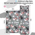 thumbnail image 5 of Gray Christmas Snowman Pattern Toddler Nap Mats for Kids Preschool,60"x20" Sleeping Mat Bag or Kids,Toddler Sleeping Bag,Toddler Nap Mat or Daycare, 5 of 6