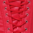 thumbnail image 7 of ZQUUVOU Women's Vintage Corset Tops Halter Backless Solid Color Renaissance Corset Bustier Shapewear Casual Shapewear Top Red, 7 of 7