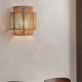 thumbnail image 1 of Japanese Wabi-Sabi Retro Rattan Weaving Wall Lamp LED Wall Sconces, 1 of 4