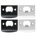 thumbnail image 1 of 4 Pcs Plaques de Frappe de Porte en Acier Inoxydable Plaques de Renforcement de Frappe de Porte Loquet de Porte, 1 of 8
