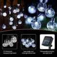 thumbnail image 6 of Morttic 2 Pack Solar String Lights Outdoor, 30LED 21FT Fairy Crystal Ball String Lights, 8 Modes Solar Powered Globe String Lights Waterproof for Garden, Patio, Yard, Fence, Party, Wedding, Christmas, 6 of 11