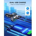 thumbnail image 2 of Adaptador Bluetooth para coche, transmisor FM COMSOON con doble USB, 2 of 7