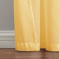thumbnail image 3 of Indigo Ink Mia Yellow Solid Knotted Tie Top Sheer Curtain Panel, 70" x 95", 3 of 5