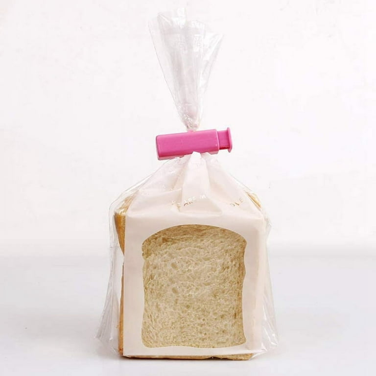 Squeeze Bread Bag Clips, Bag Cinches, Bagel Bag Clips, Slip Grip Easy  Squeeze & Lock, Assorted