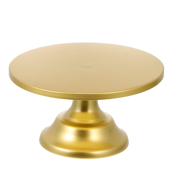 1Pc Practical Cake Pallet Cake Dessert Holder Iron Rack (Golden)