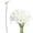 White, variant on Calla Lily Artificial Flowers, Fake Flowers, Artificial Calla Lily Stems, Single Stem Fake Calla Lily Flowers, Realistic Petals Multi-Color Options for Wedding Home Table Centerpieces Blue 1Pcs