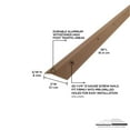 thumbnail image 3 of M-D Building Products 43364 2 In. X 36 In. Spice Aluminum Carpet Trim w/ Screw Nails, 3 of 8