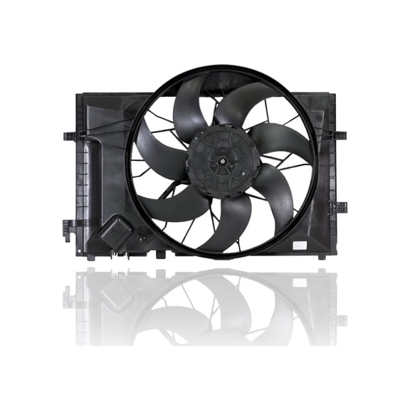 Dual Radiator and Condenser Fan Assembly - Pacific Best Inc. Fit/For MB3000102 05-07 Mercedes-Benz C-Class, 05-06 C55, 03-05 CLK-Class 3.2L