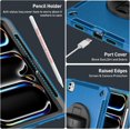Case for iPad Pro 11 Inch 2024 (5th Gen), with Screen Protector/Shoulder Strap/Pencil Holder