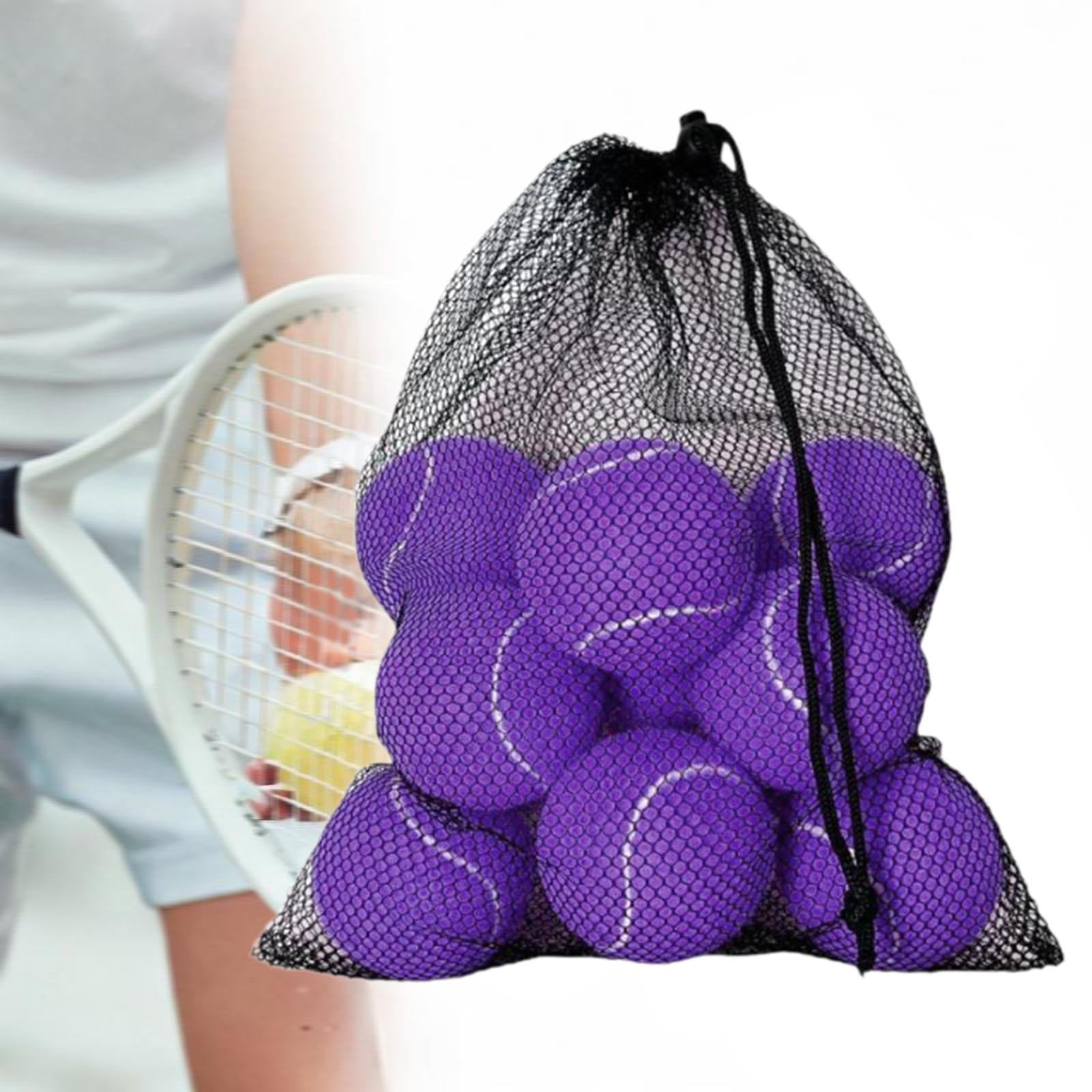 Baoblaze 12 Pieces Tennis Balls 64mm Dia Playing Balls for Games Indoor Entertainment