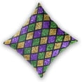 thumbnail image 2 of GZHJMY Mardi Gras Throw Pillow Covers Fleur De Lis Glitter Zigzag Pillowcase Sofa Carnival Party Decor Back Cushion Case 2 Pack Fat Tuesday Gift 16" × 16", 2 of 5