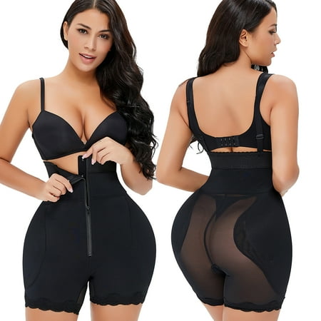 

Garteder Womens High Waist Body Shapers Shapewear Slimming Belly Sheath Waist Trainer Butt Lifter Padded Panties Hip Pads Underwear