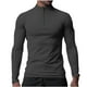 thumbnail image 1 of pstuiky camisas de manga larga para hombre, Blusa informal y moderna de manga larga con cremallera para hombre Tops de talla grande para hombre xs, 1 of 7