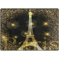 thumbnail image 2 of FREEAM Shiny Paris Eiffel Tower France Area Rug Mat for Living Dining Dorm Room Bedroom Home Decorative 5'3"x4', 2 of 6