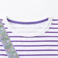 thumbnail image 5 of HWJAD Toddler Girls Cotton Summer Short Sleeve Shirt Dress Cartoon Kitty Casual Jersey Stripe Dresses, 5 of 9