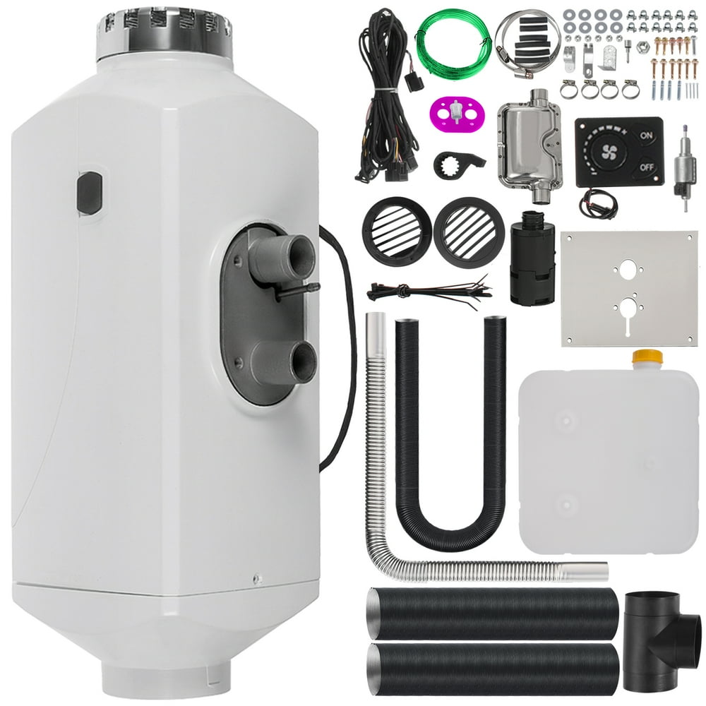 VEVOR Diesel Heater 12v 5kw Diesel Air Heater Tank 2 x Vent Duct