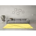 thumbnail image 3 of Ahgly Company Indoor Round Solid Yellow Modern Area Rugs, 7' Round, 3 of 4
