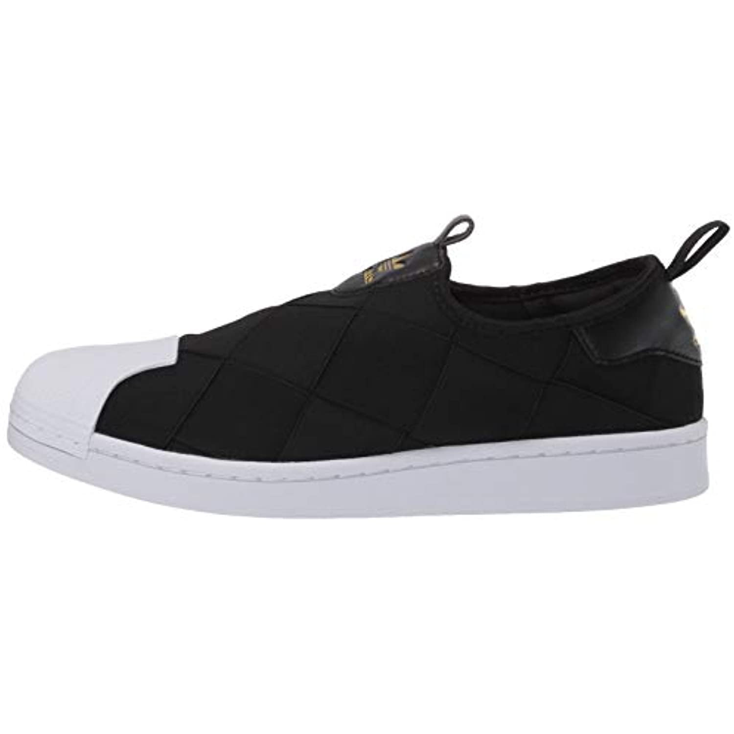 adidas Originals Women's Slip-On Shoes Sneaker, Black/White/Gold Metallic, - Walmart.com